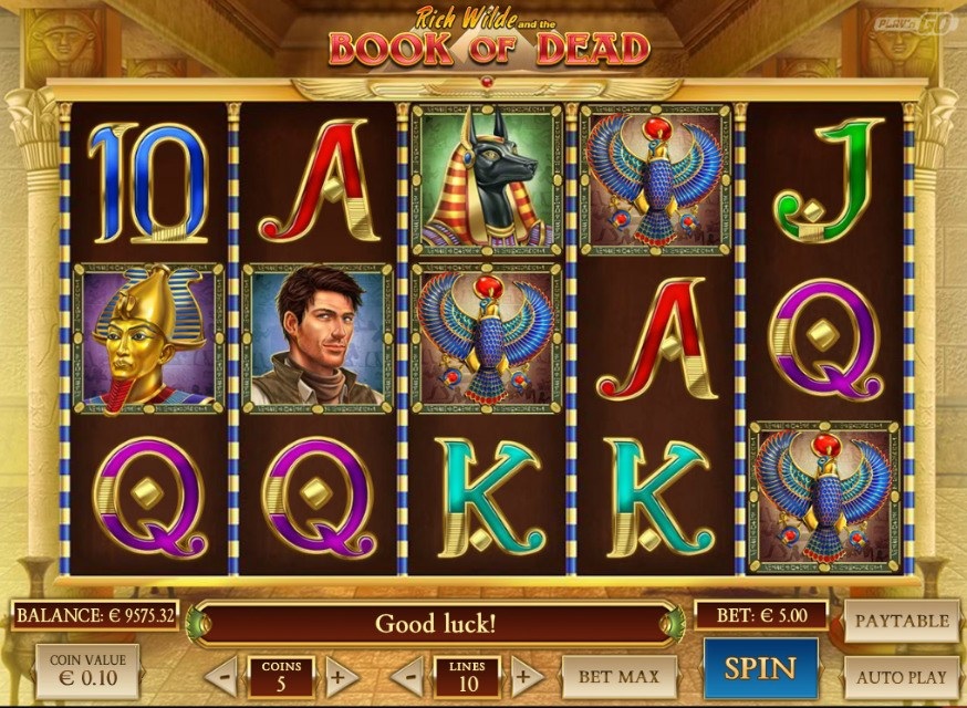 jeu book of dead casino